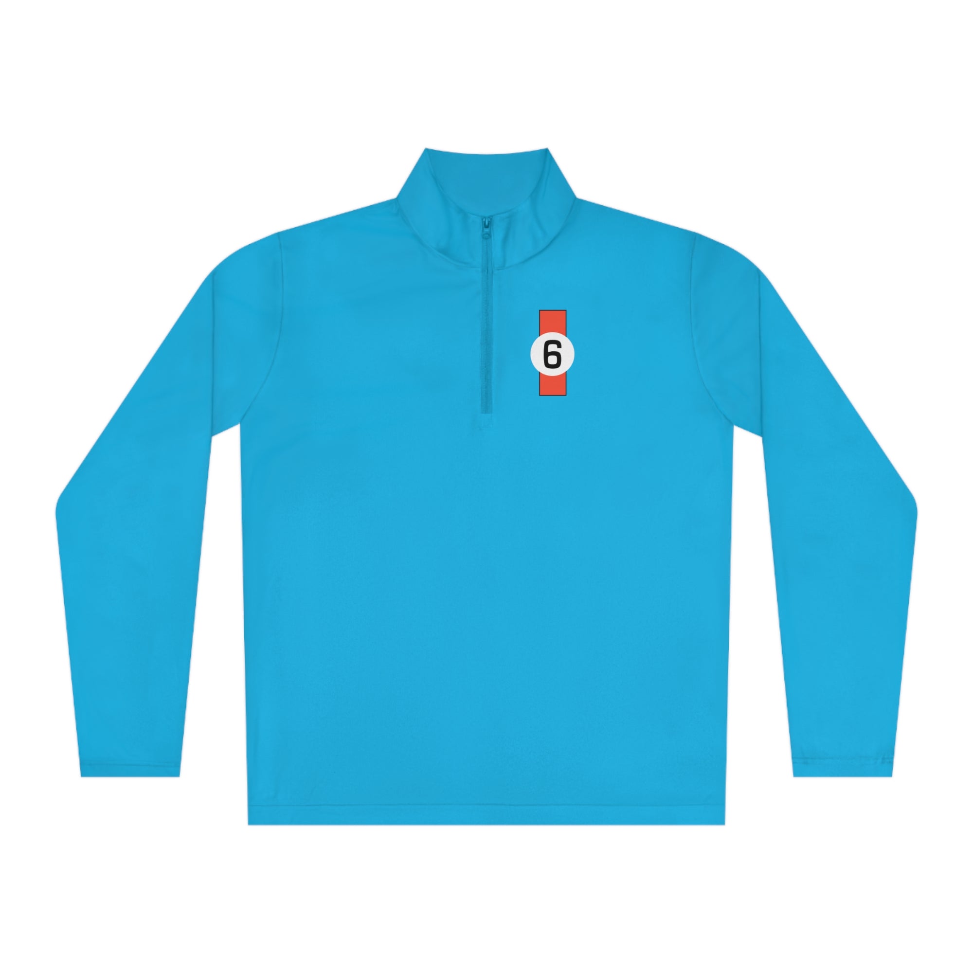 6: Ford GT40 P/1075 1969 Le Mans Winner Unisex Quarter-Zip Pullover sky blue flatt pic