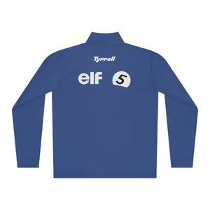 5: Elf Tyrrell Ford Racing - Jackie Stewart Unisex Quarter-Zip Pullover royal blue Flat rear pic