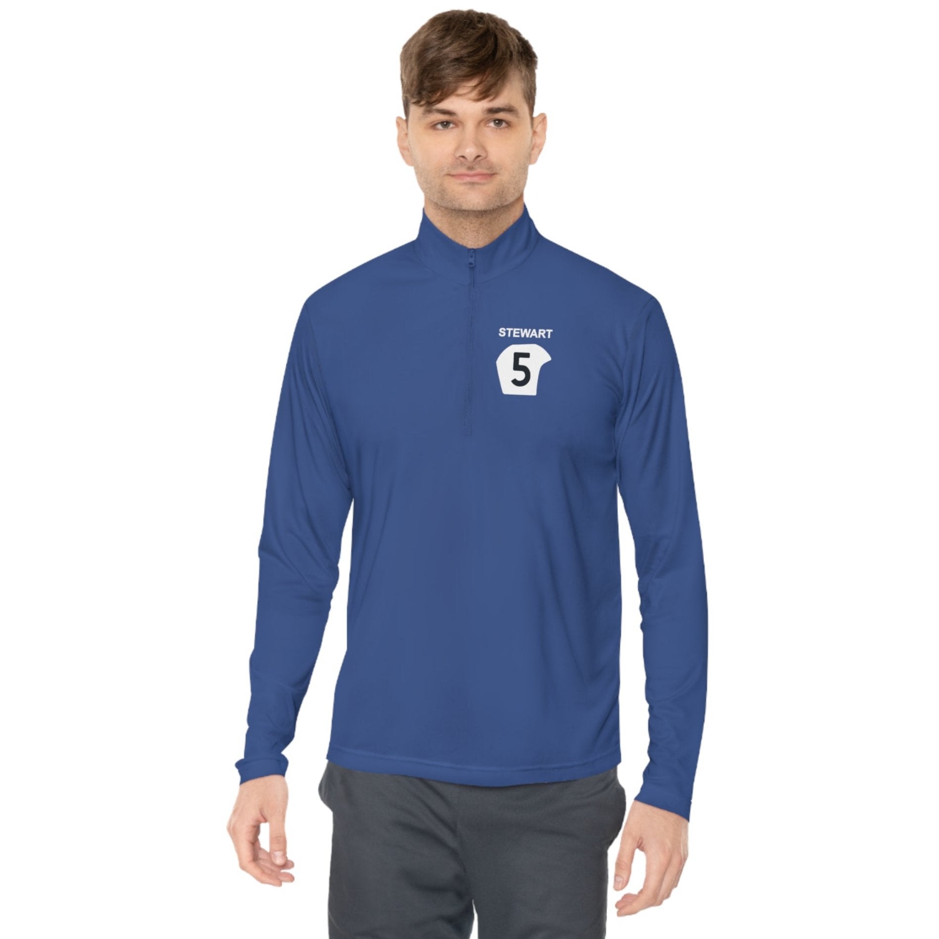 5: Elf Tyrrell Ford Racing - Jackie Stewart Unisex Quarter-Zip Pullover royal blue Front pic