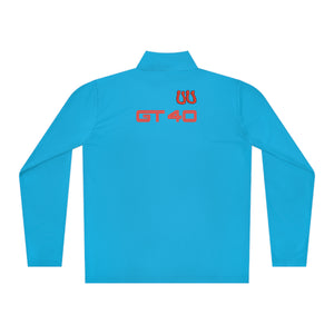 9: Ford GT40 P/1075 1968 Le Mans Winner Unisex Quarter-Zip Pullover sky blue flat rear pic