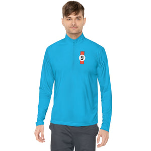 9: Ford GT40 P/1075 1968 Le Mans Winner Unisex Quarter-Zip Pullover sky blue front pic