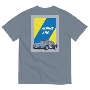 28: Alpine A110 1971 Monte Carlo Rally Winner Unisex Heavyweight T-Shirt