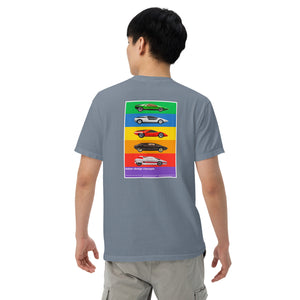 Italian design concept cars alfa carabo maserati fiart abarth lancia sibilo navajo boomerang grey tshirt rear