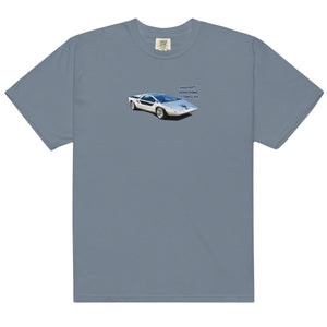 1972 Maserati Boomerang concept car tshirt grey front