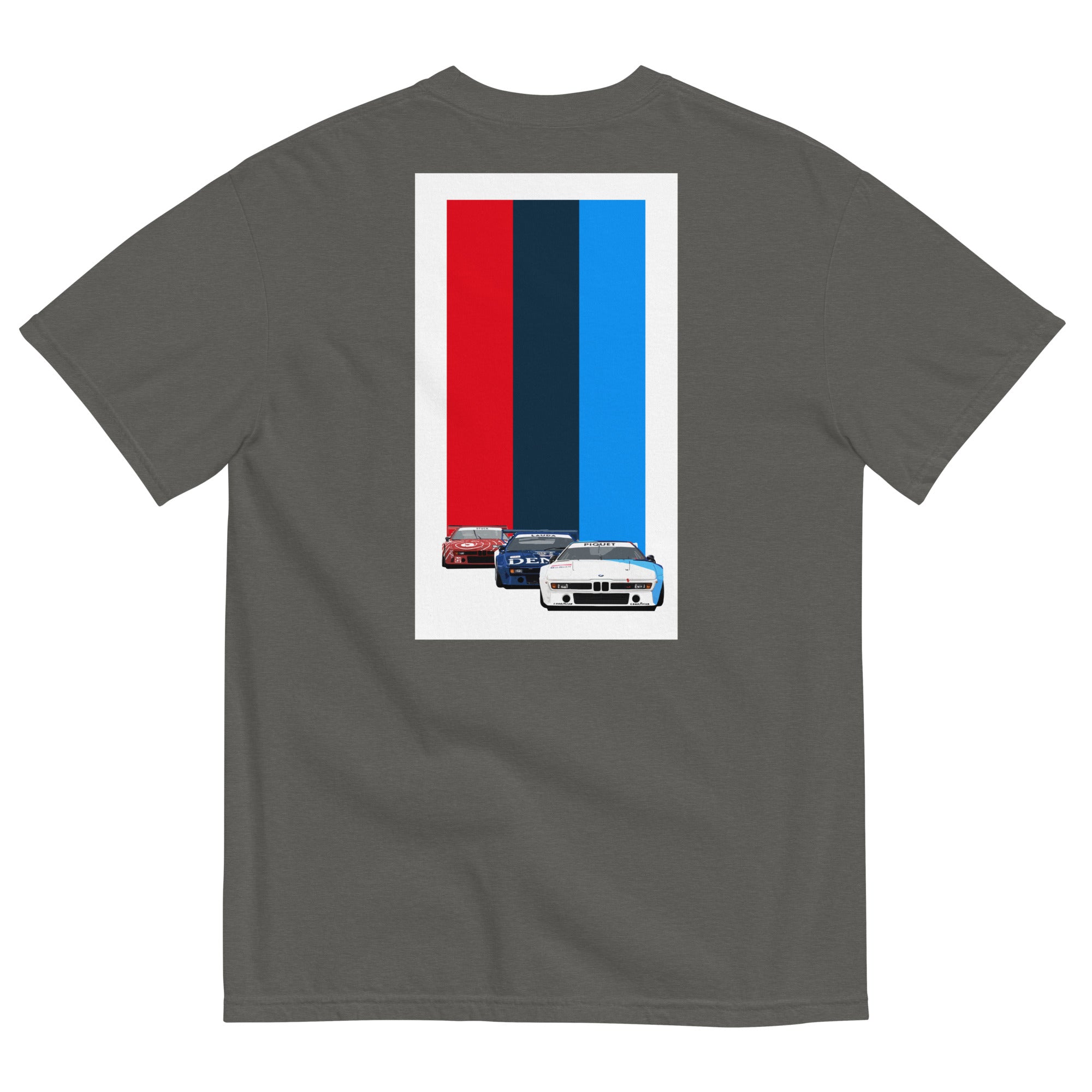  BMW M1 Procar 1979 grey tshirt rear flat