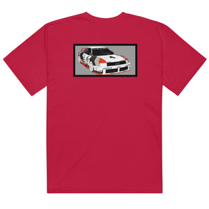 90: Audi Quattro IMSA GTO Unisex Heavyweight T-Shirt red rear flat