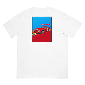 24: Ferrari 250 GTO unisex t-shirt white rear flat 