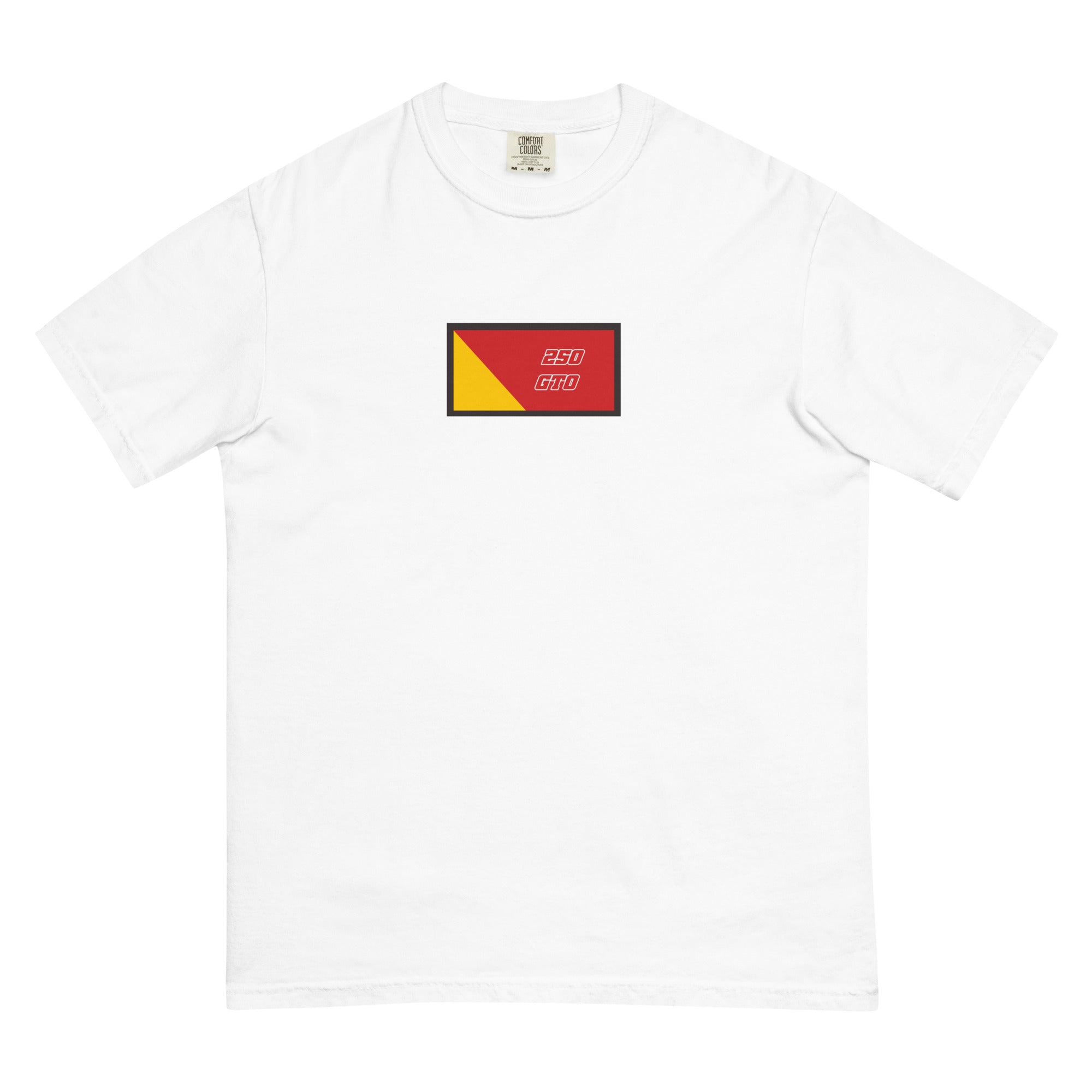 24: Ferrari 250 GTO unisex t-shirt white front flat 