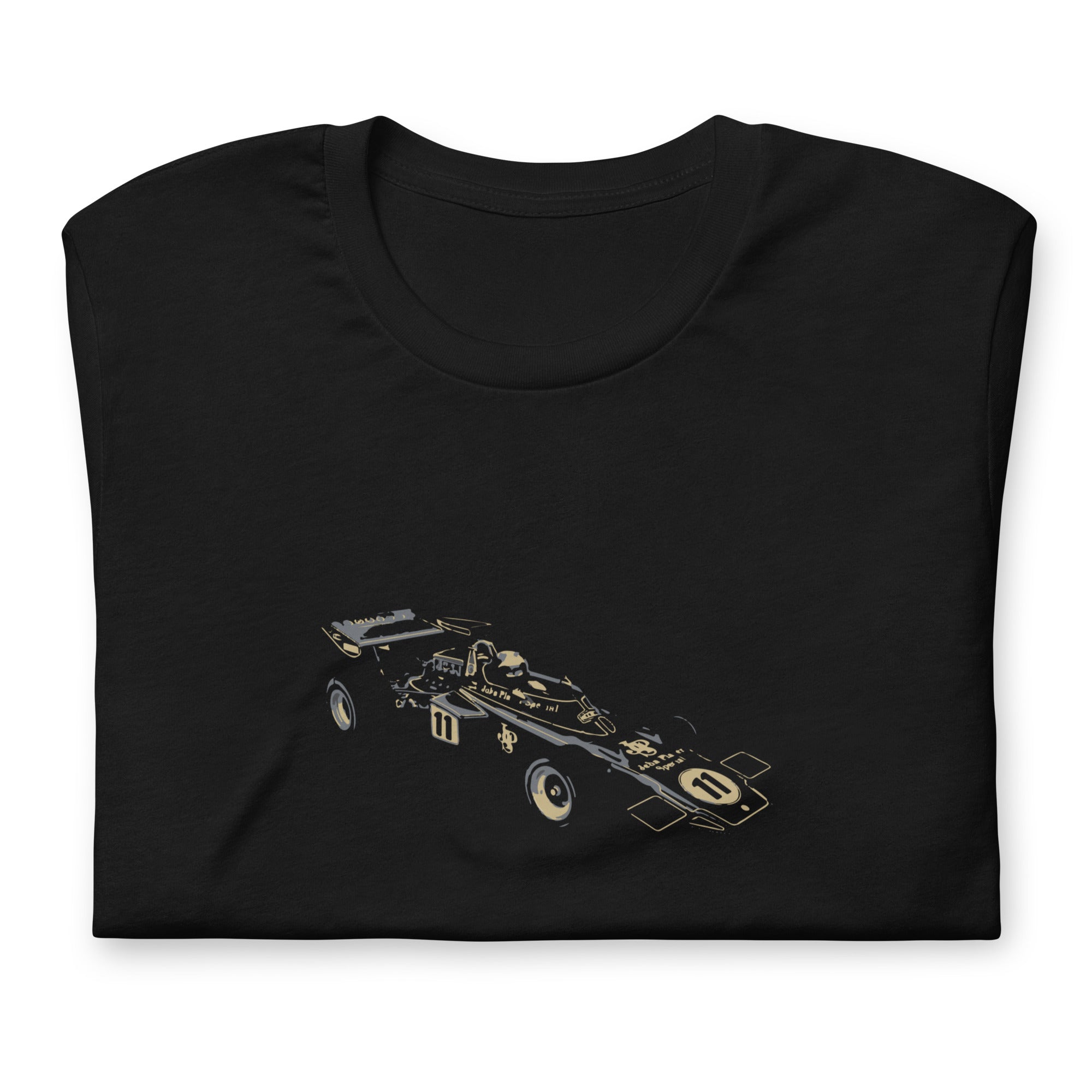 11: JPS Lotus 72D Fittipaldi Black T-Shirt folded