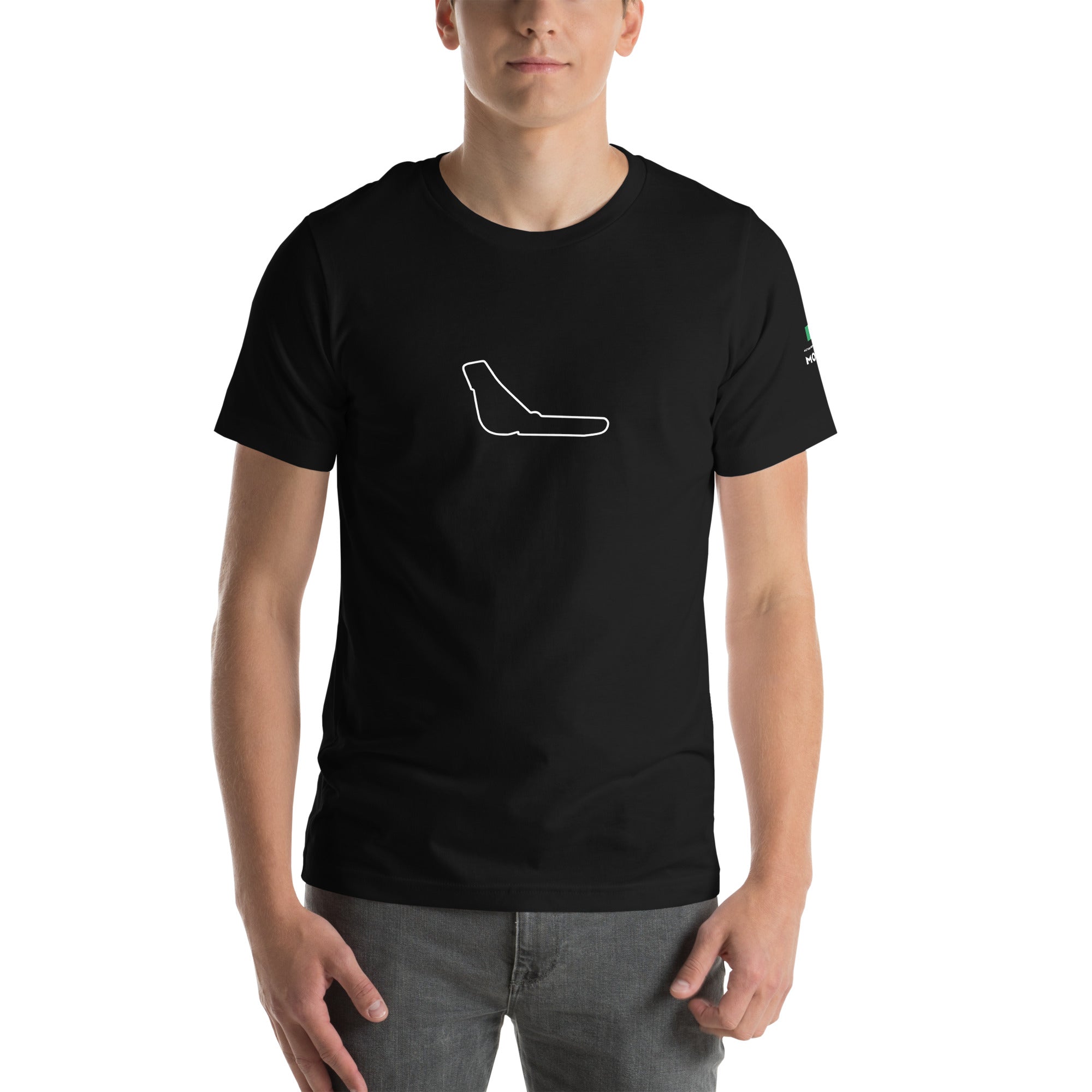 Monza: F1 Historic Circuit - Unisex T-Shirt Black front 