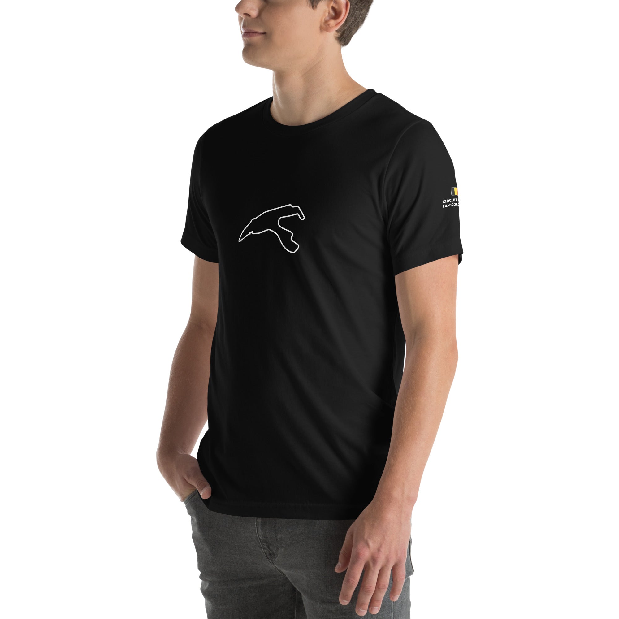 Spa: F1 Historic Circuit - Unisex T-Shirt Black front side