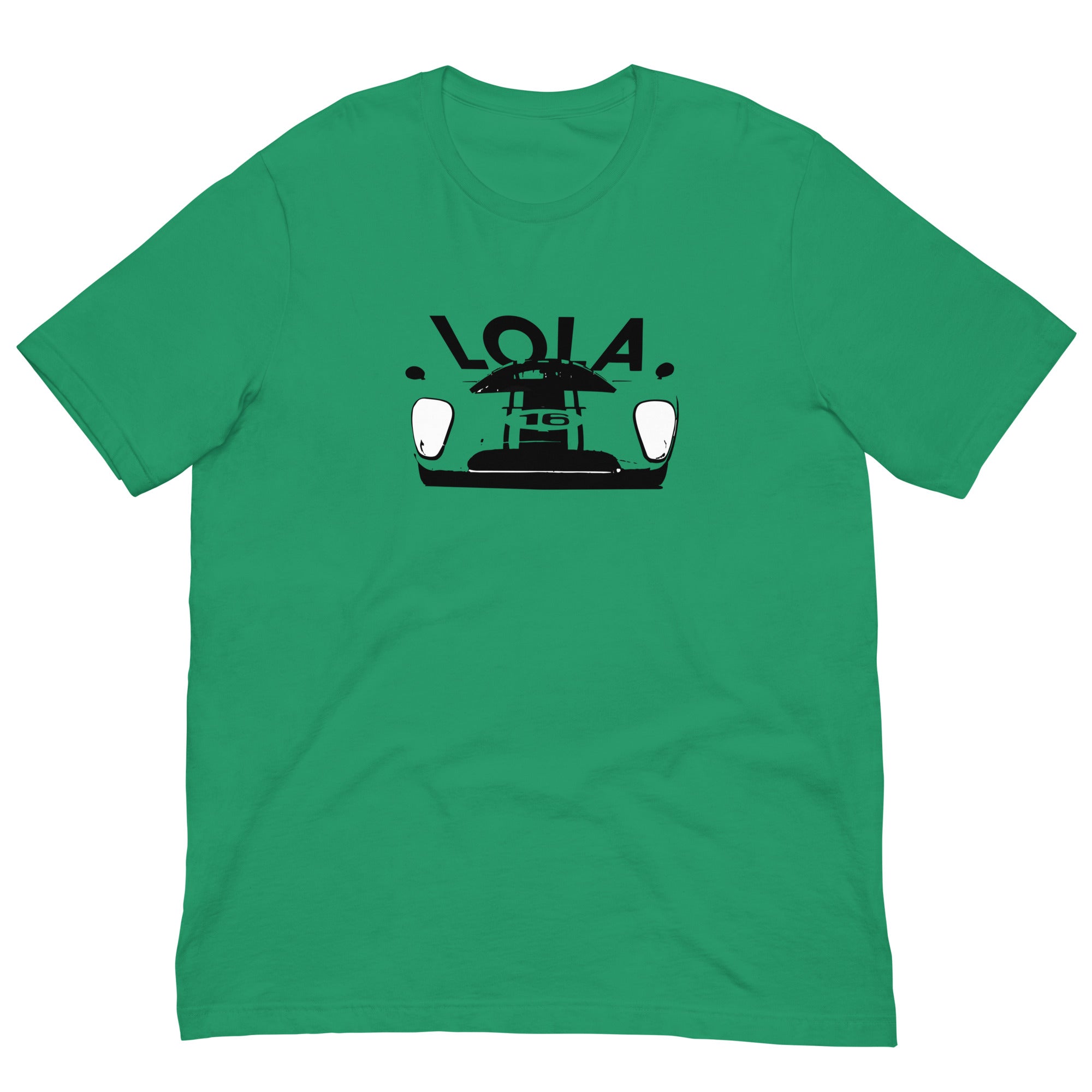 lola cars T70 MkIIIB le mans t-shirt green flat