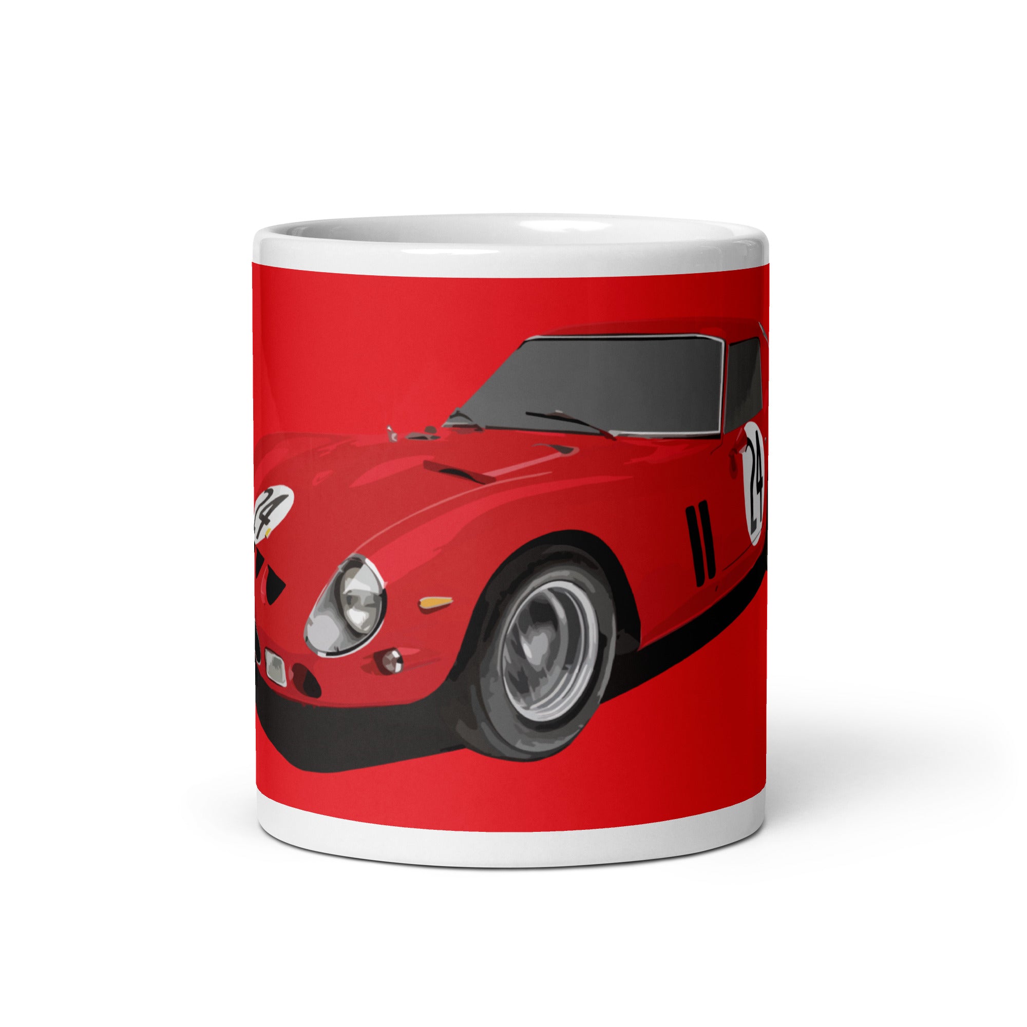 1962 Ferrari 250 GTO Medium Red Mug centre