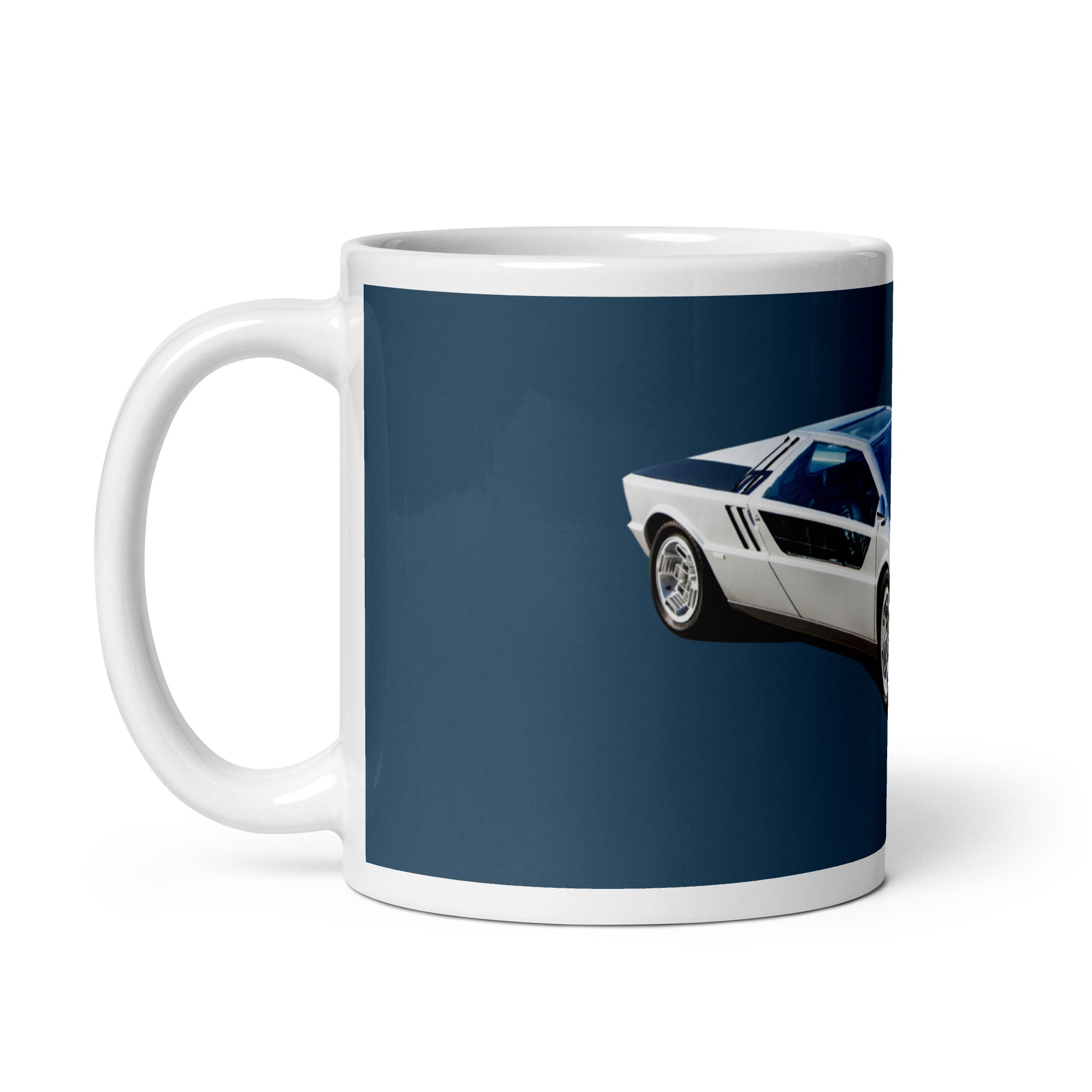 1972 Maserati Boomerang concept car mug blue medium left