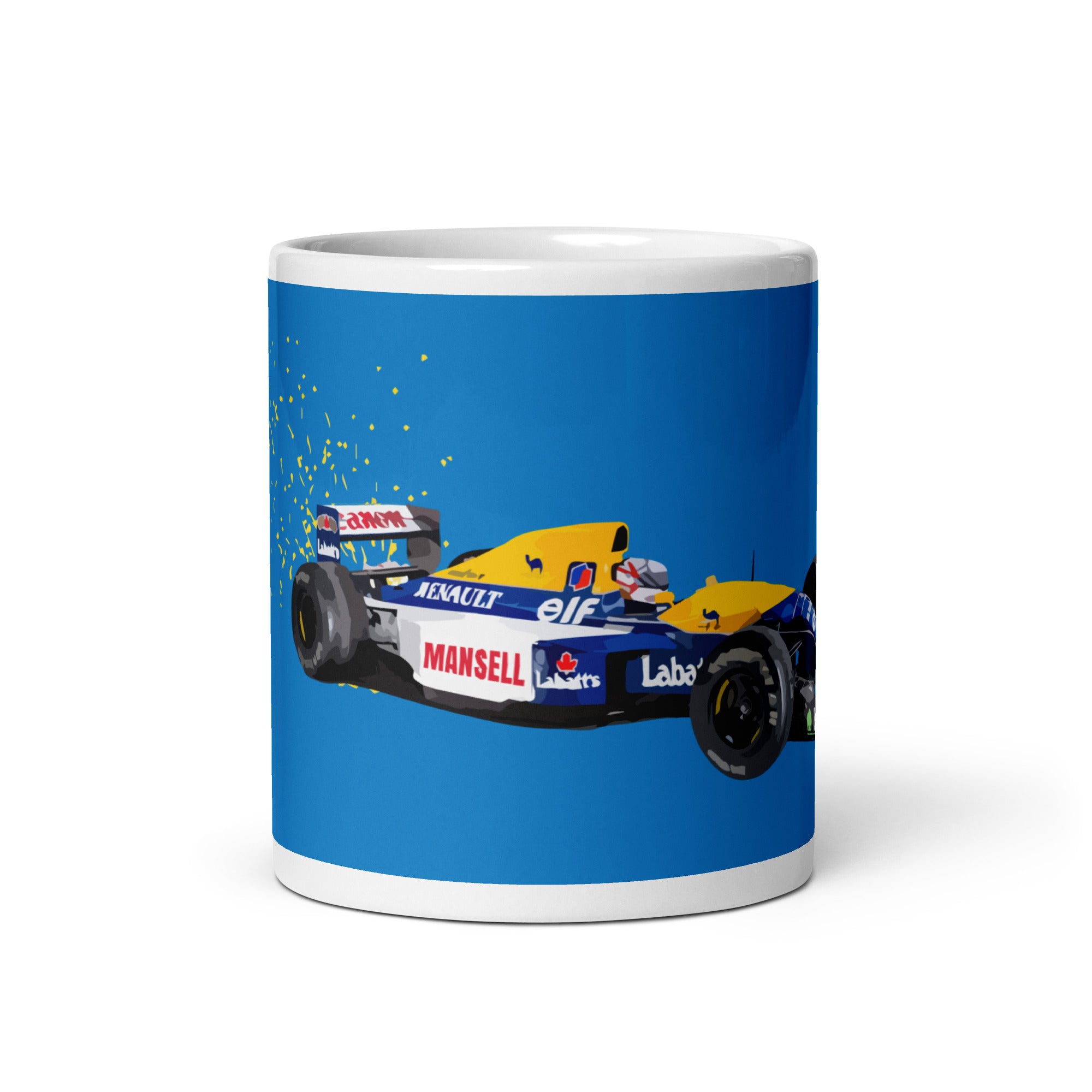 Nigel Mansell F1 Champion 5 Renault mug medium center