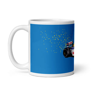Nigel Mansell F1 Champion 5 Renault mug medium left