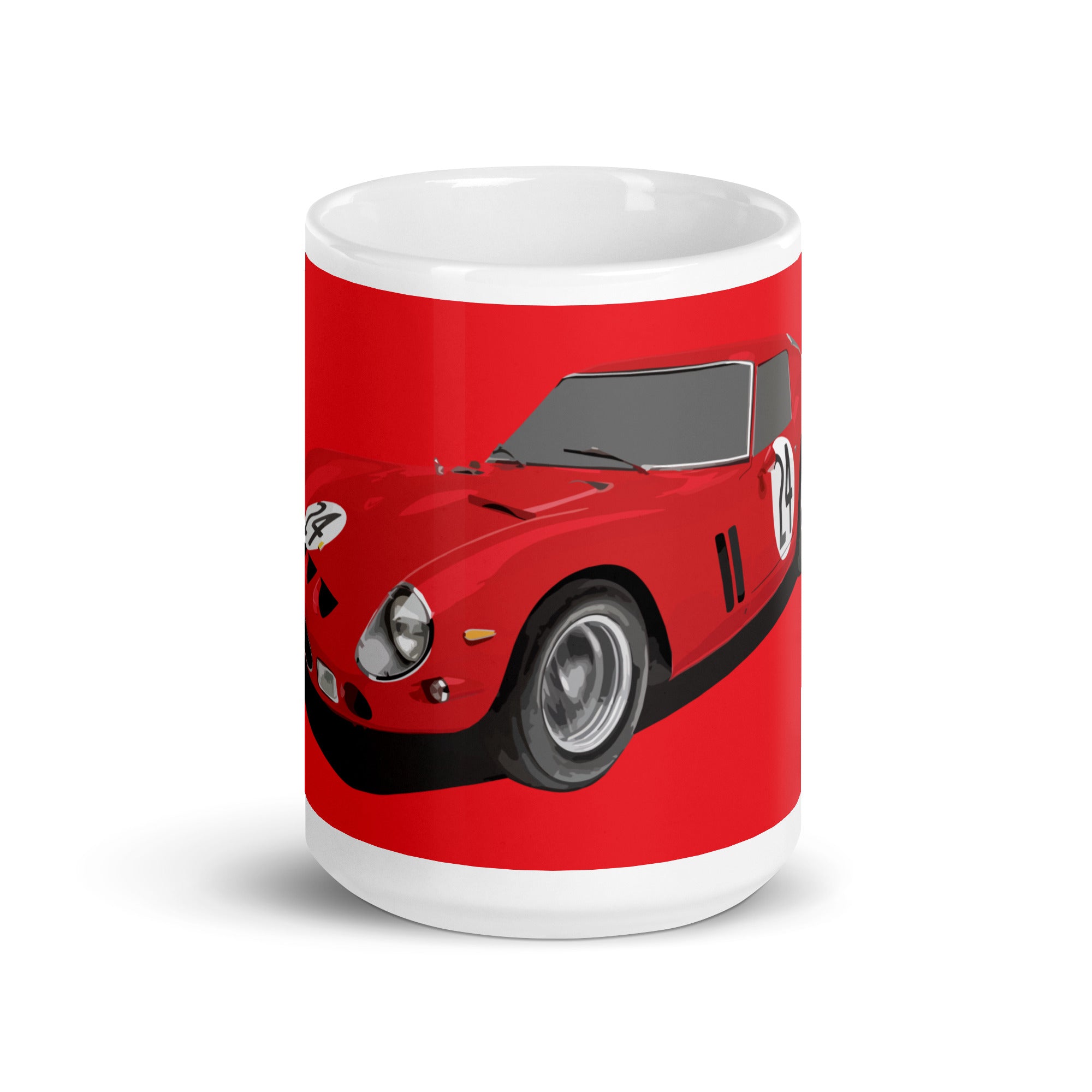 1962 Ferrari 250 GTO large Red Mug centre