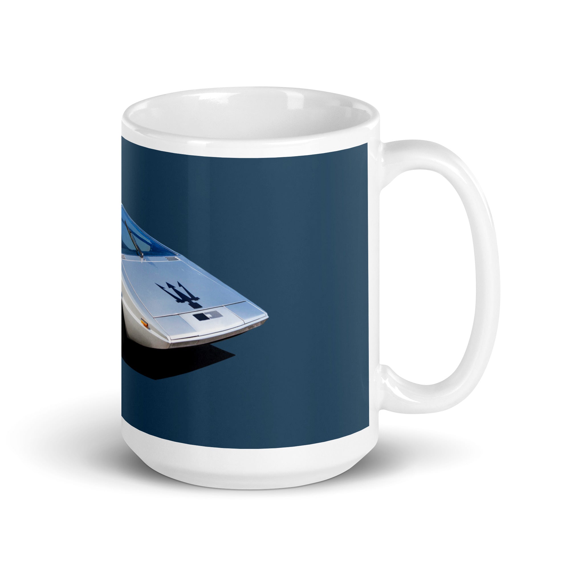 1972 Maserati Boomerang concept car mug blue large right