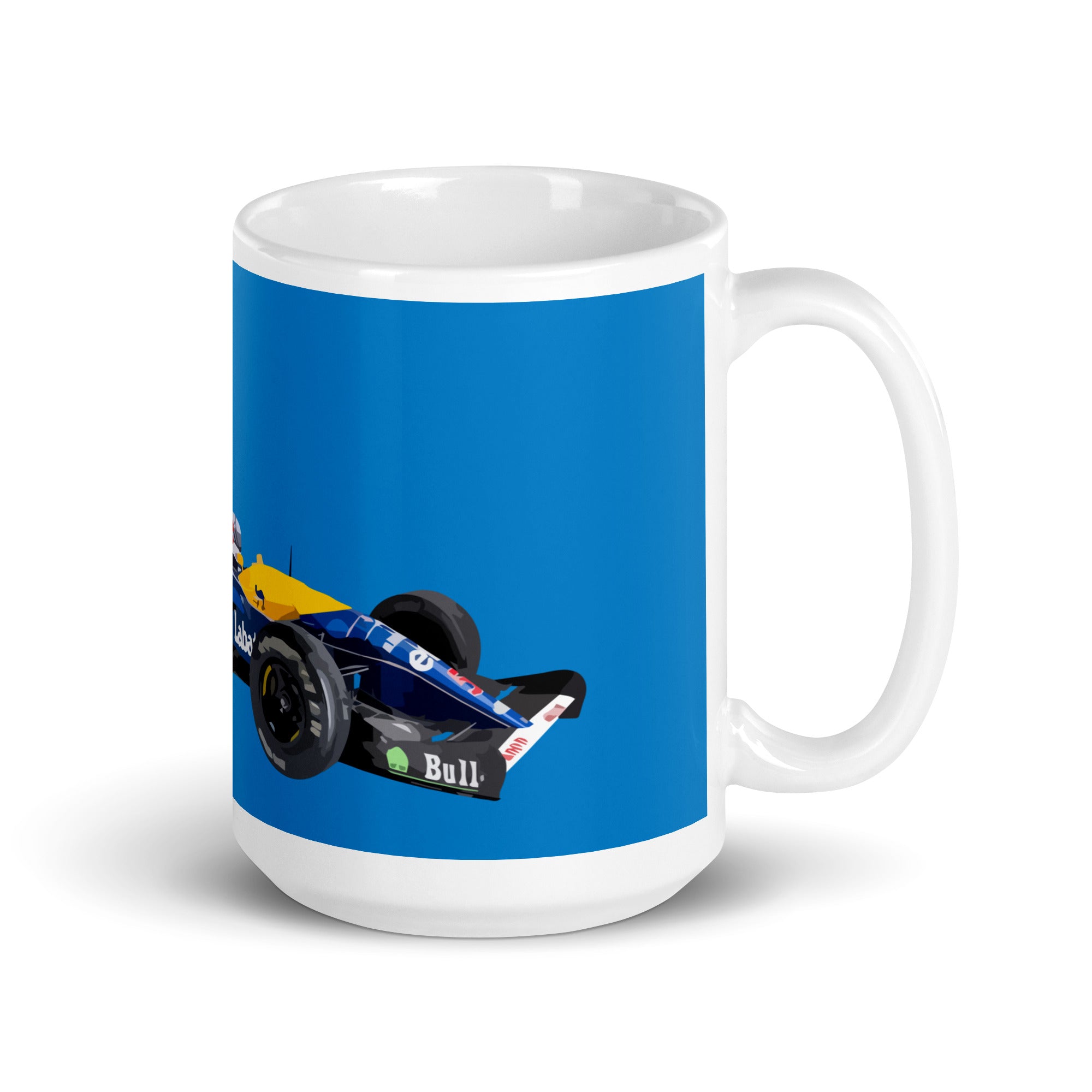 Nigel Mansell F1 Champion 5 Renault mug large right