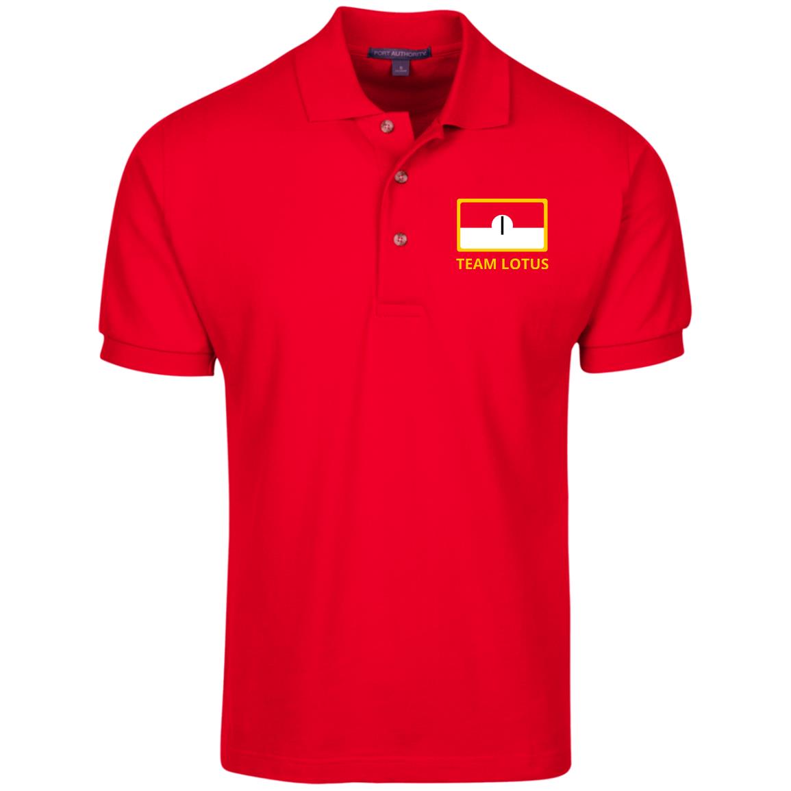 1: Hill Team Lotus 49B knit Polo Shirt Red front