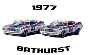 1977 Ford XC Falcon GS500 1-2 Finish: Bathurst Legend Series Unisex T-Shirt