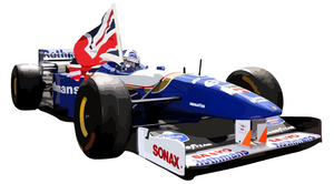 Damon Hill Williams Fw17 Formula 1 royal blue tshirt design