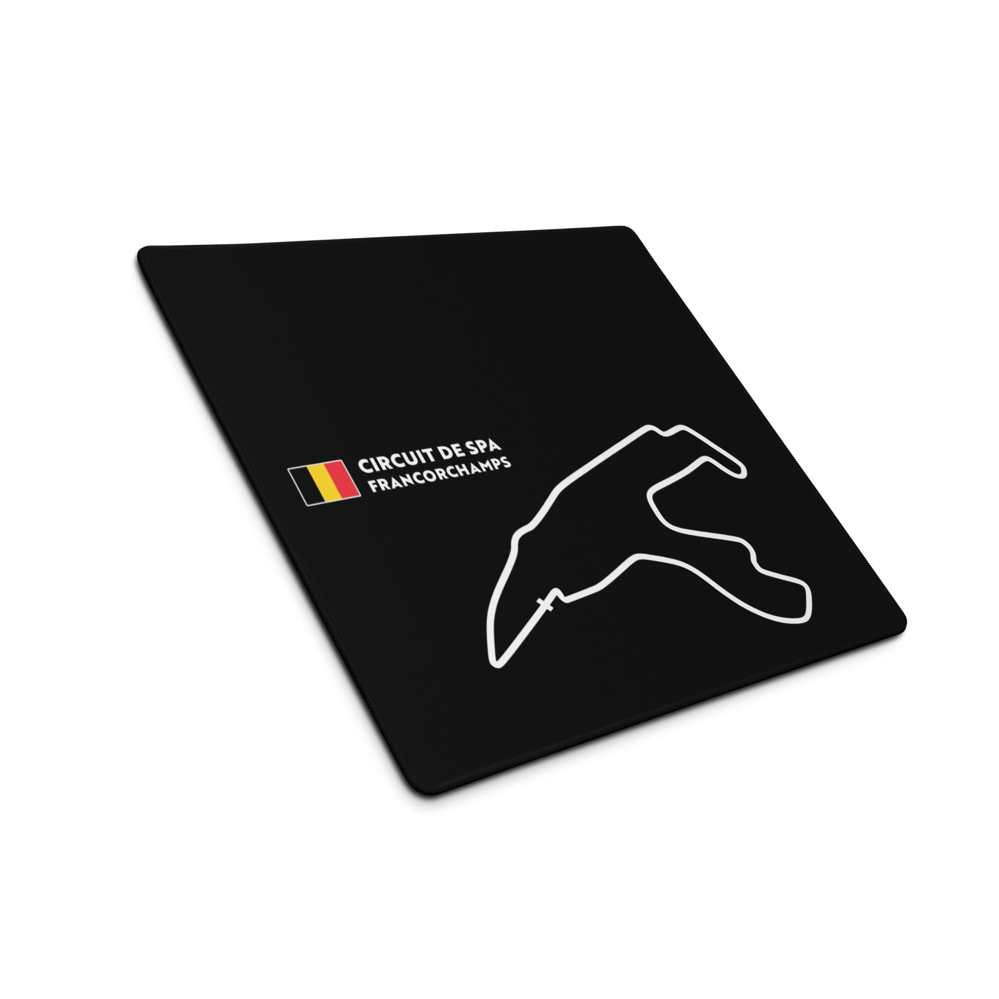 spa francorchamps Belgium grand prix f1 historic race track circuit black mouse pad square