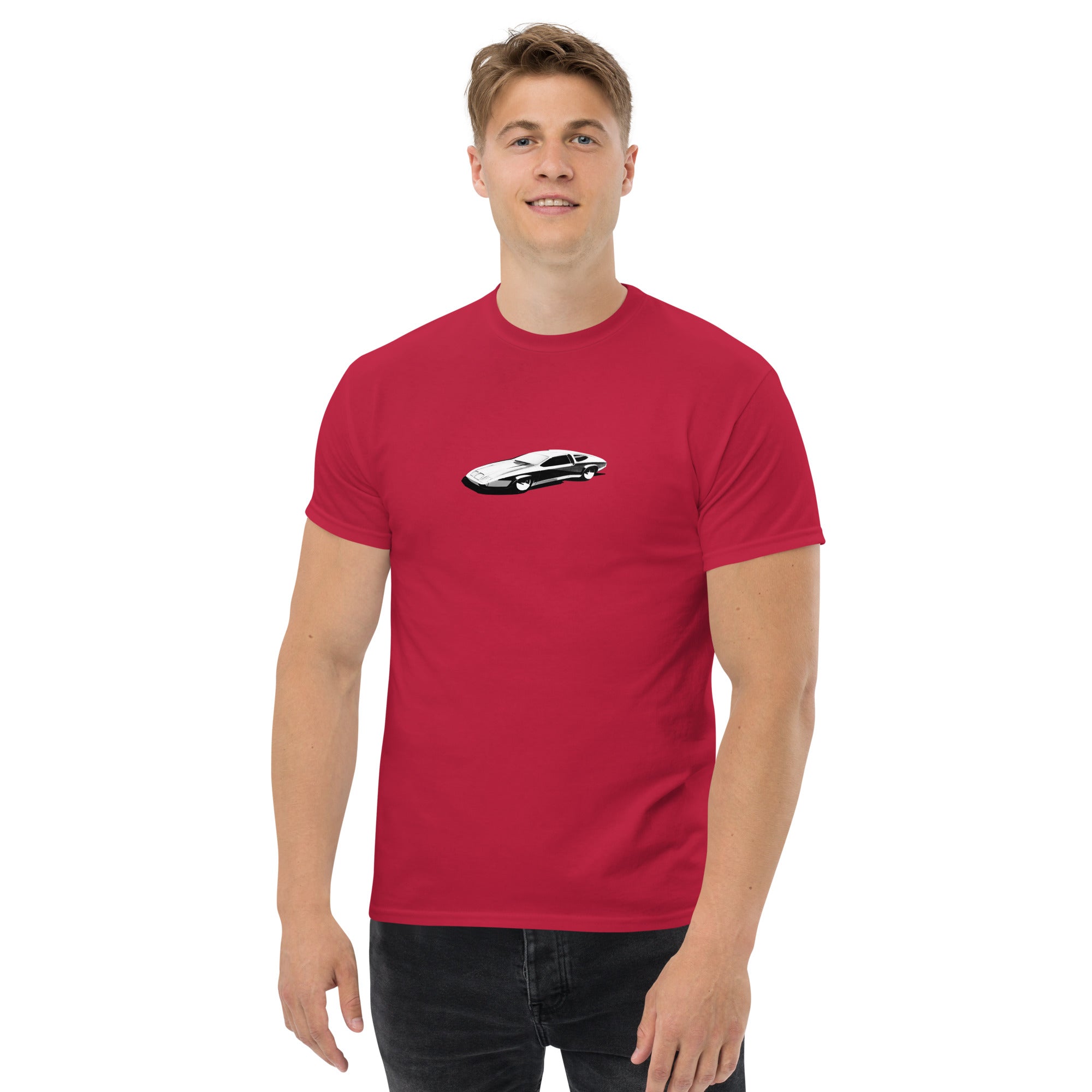 1970s Buick / Pontiac Concept Short Sleeve T-Shirt front red