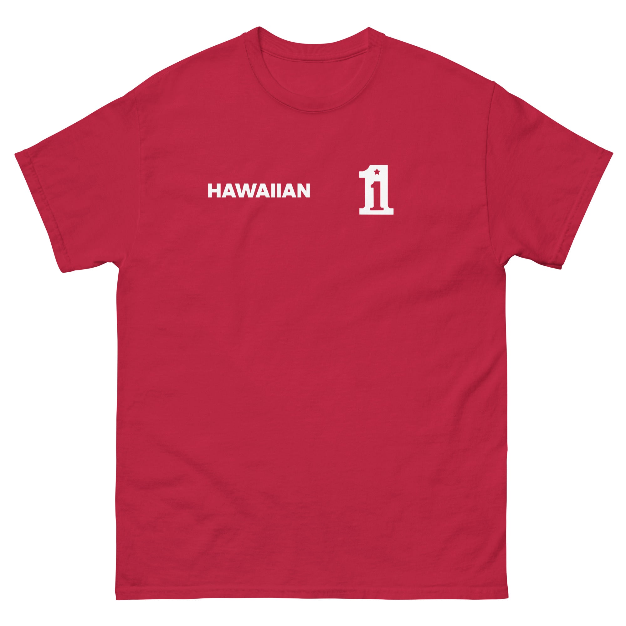 Donnie Allison Nascar Hawaiian red tshirt flat front