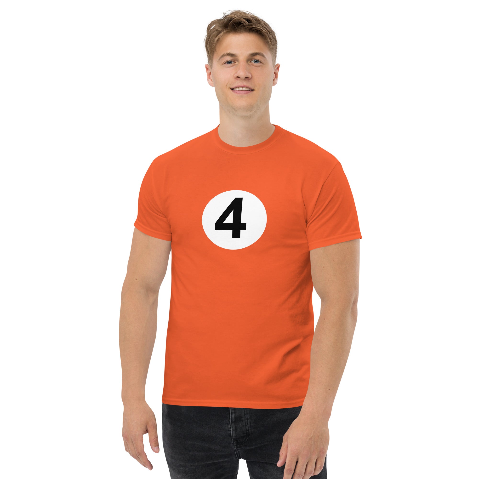 McLaren Racing Can Am large print orange T shirt front 