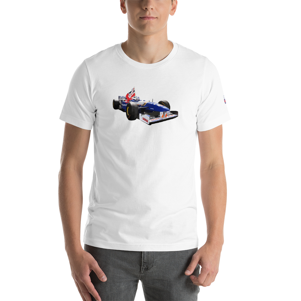 Damon Hill Williams Fw17 Formula 1 white front tshirt