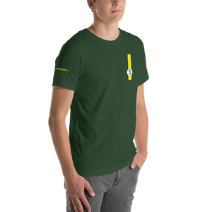 This design is inspired by Team Lotus driver Jim Clark, who won the Formula One world championship in 1963 and 1965.