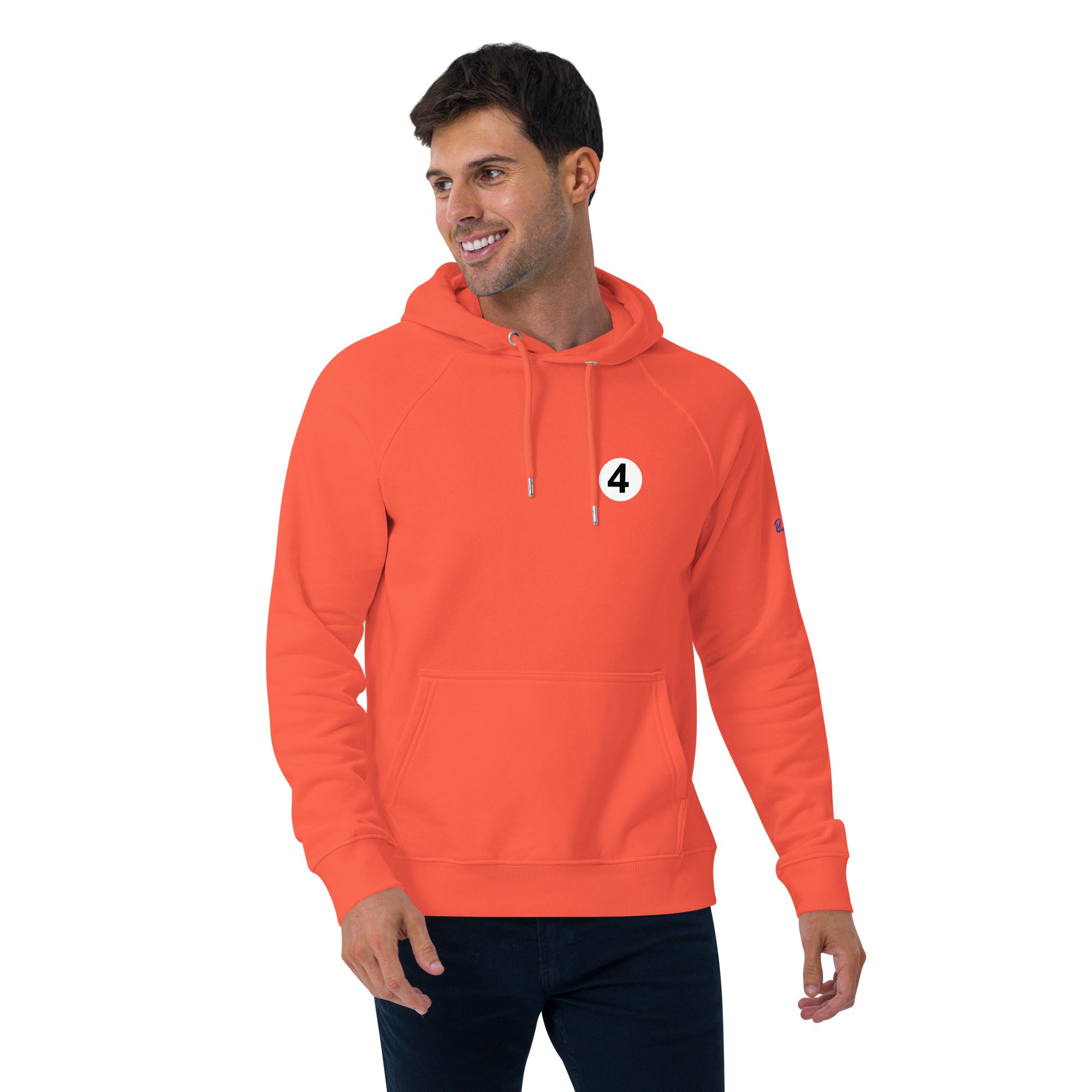 4: McLaren Racing Team Papaya Orange unisex hoodie front smile