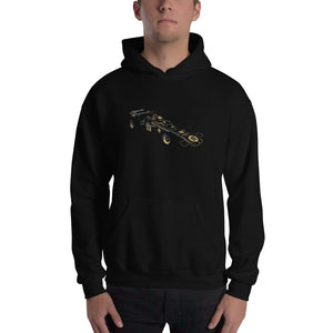 Lotus 72D Formula 1 world champion black hoodie front