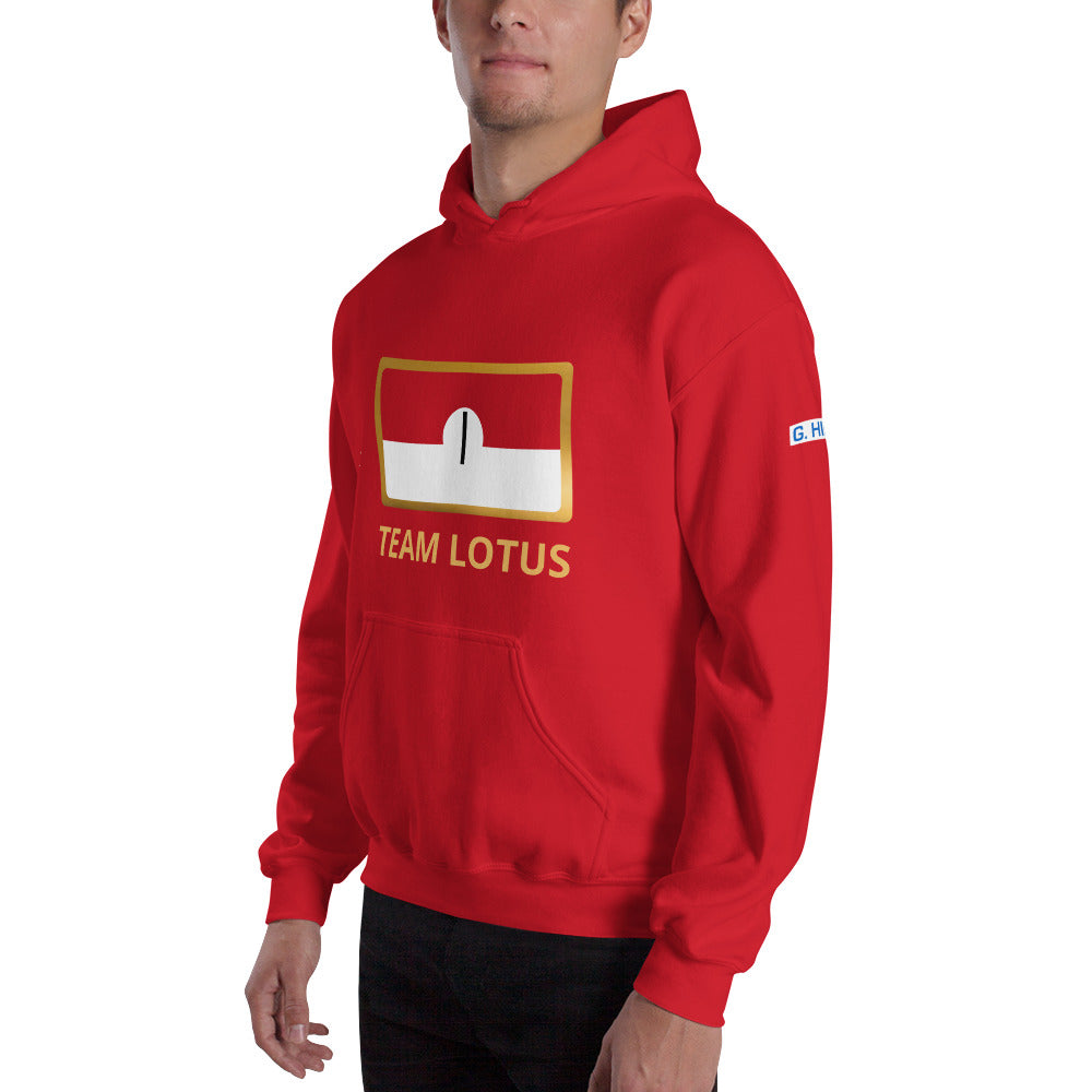 1: Hill Team Lotus 49B f1 world champion red hoodie front side