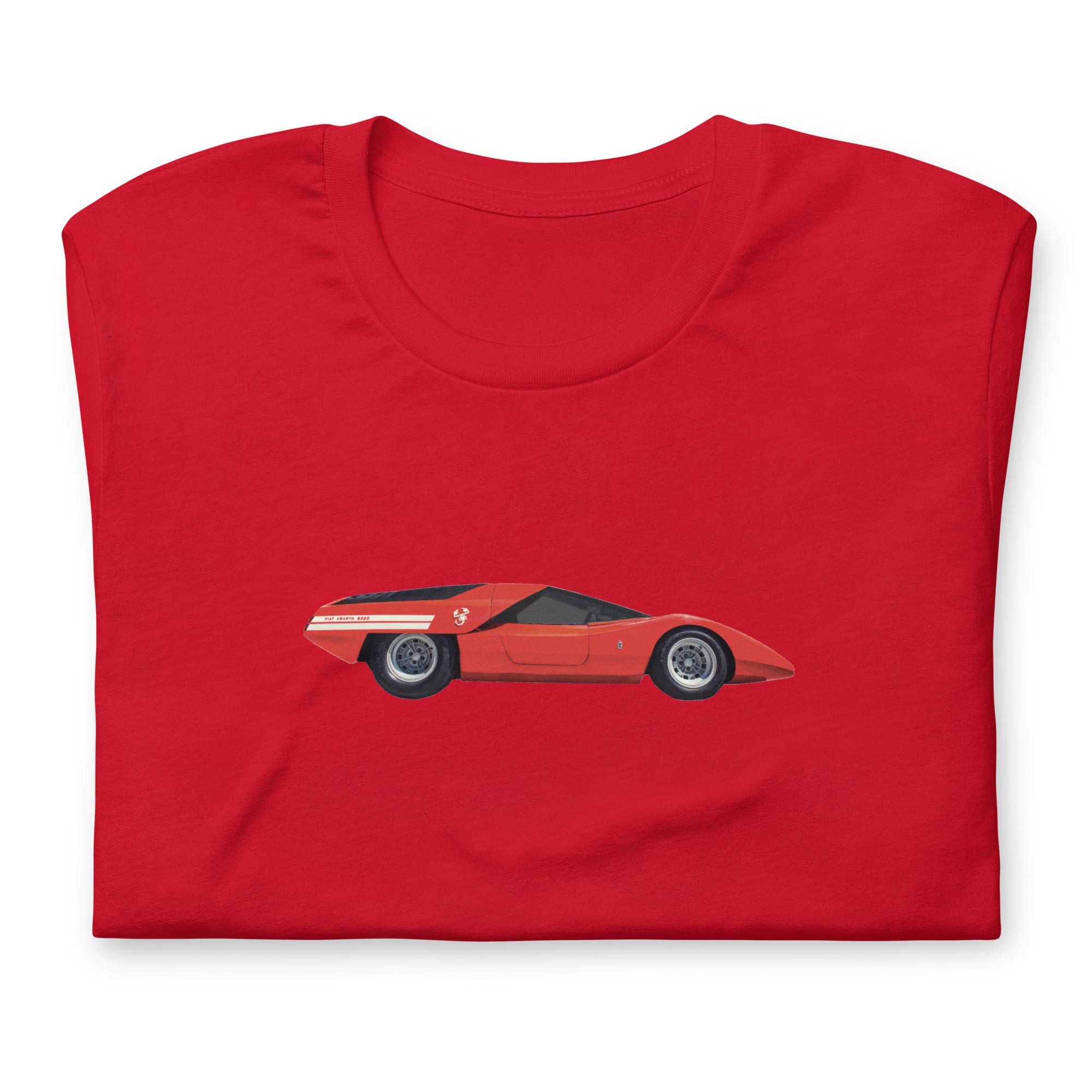 1969 Fiat Abarth 2000 Scorpione T shirt red folded