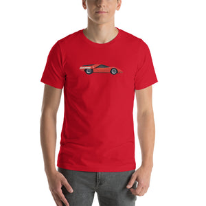 1969 Fiat Abarth 2000 Scorpione T shirt red front full