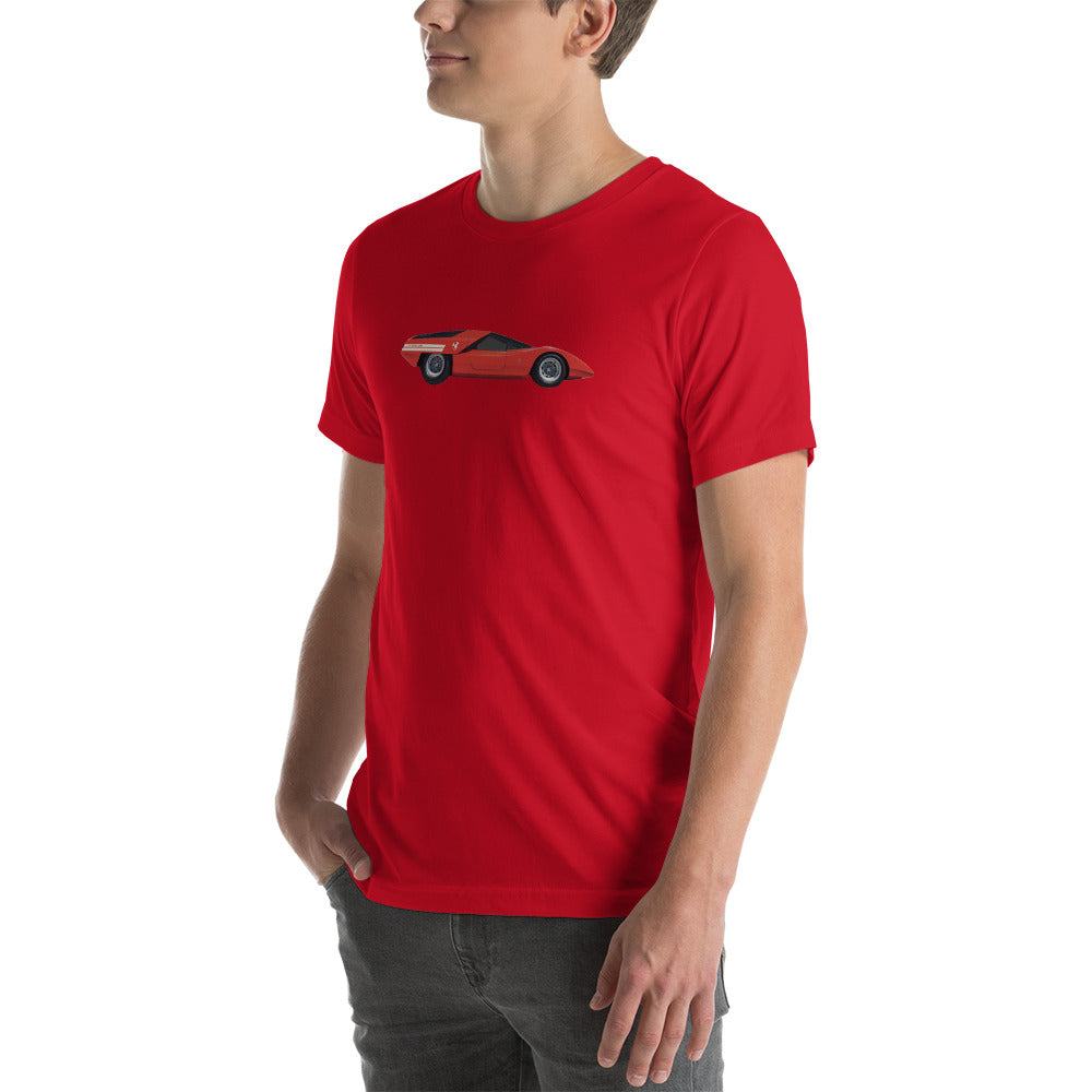 1969 Fiat Abarth 2000 Scorpione T shirt red left front