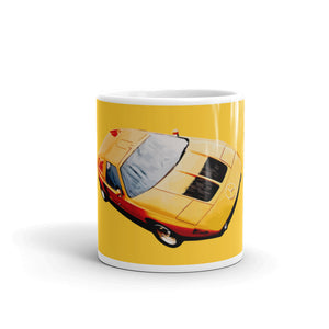 Mercedes C111 concept car yellow mug centre