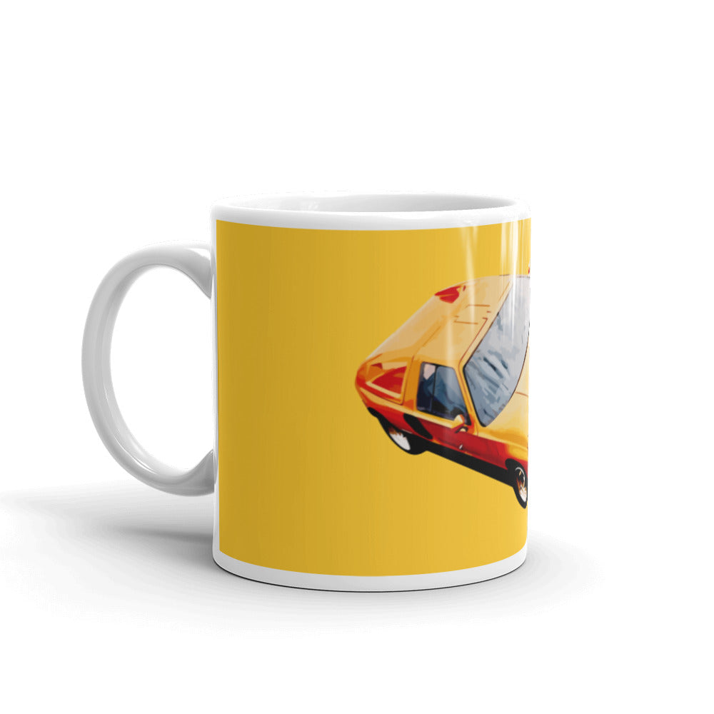 Mercedes C111 concept car yellow mug left side