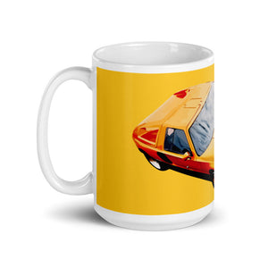 Mercedes C111 concept car yellow large mug left side